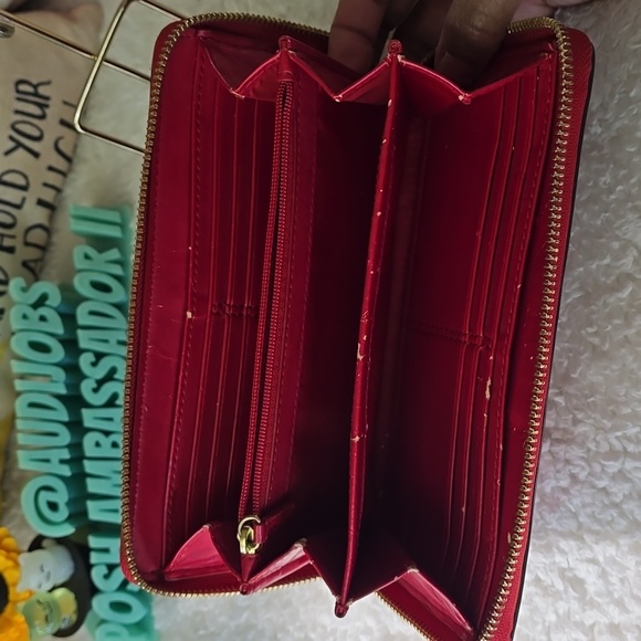 Coach SOHO Project Or Not Red Leather Women's Wallet - Picture 11 of 15